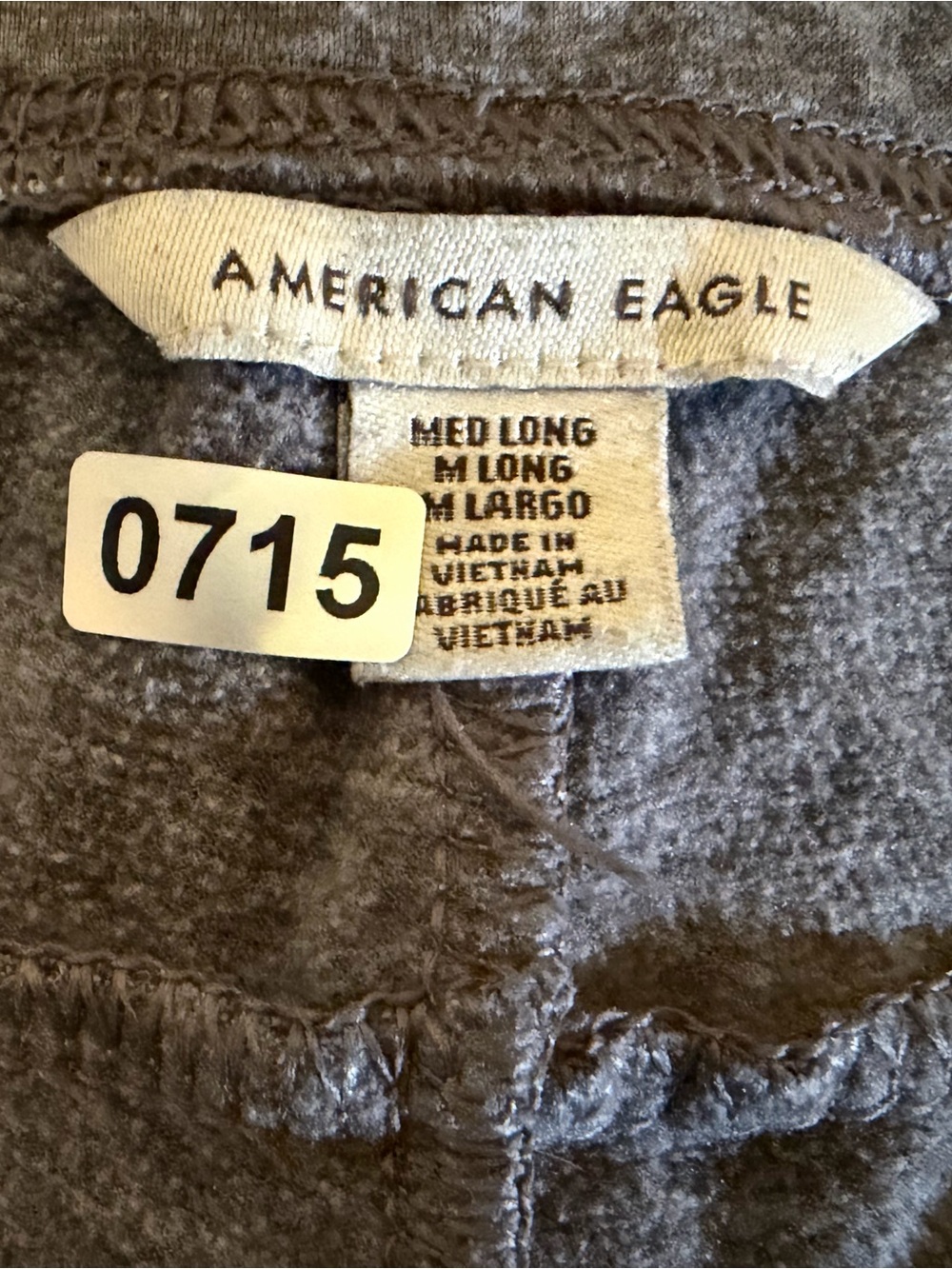 American Eagle Outfitters Gray Jogger Sweatpants Men’s Medium Long - Picture 6 of 6